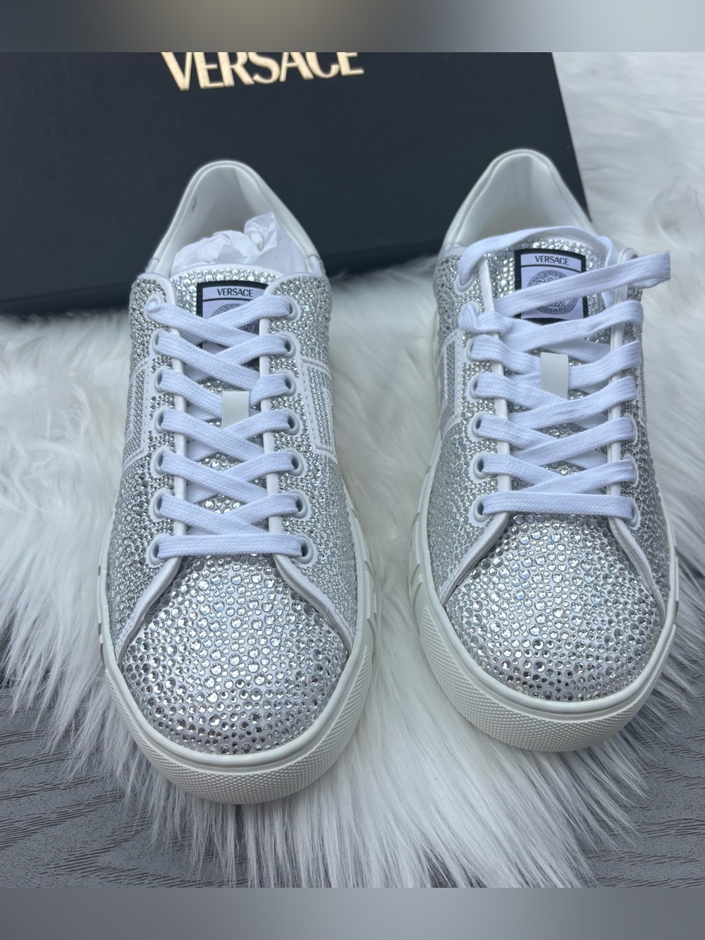 Versace Rhinestone Sneakers - Picture 2 of 5
